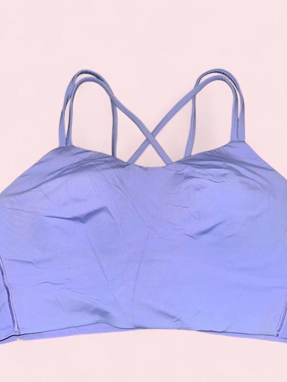 Lululemon Women’s 10 Purple Crossback Cloud Bra Bralette Top Workout Fitness Run